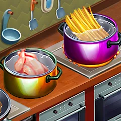 Скачать взлом Cooking Team: Restaurant Games  [МОД Бесконечные деньги] на Андроид