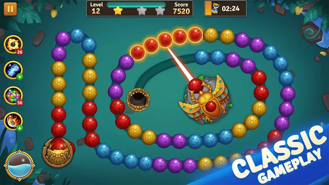 Jungle Marble Blast  [МОД Меню] Screenshot 1