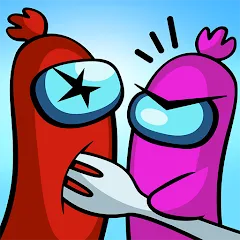 Скачать взлом Sausage Wars.io  [МОД Бесконечные деньги] на Андроид