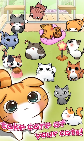 Cat Room - Cute Cat Games (Кэт Рум)  [МОД Бесконечные деньги] Screenshot 2