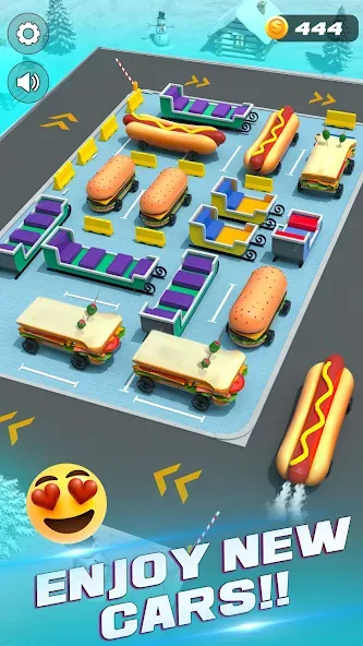 Unblock It Car Puzzle Game (Паркинг Джам Разблокировать)  [МОД Бесконечные монеты] Screenshot 5