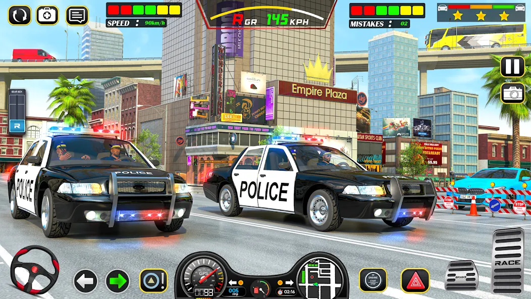 Police Car Chase Car Games  [МОД Mega Pack] Screenshot 3