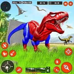 Скачать взлом Real Dino Hunter 3D Gun Games (Уайлд Динозавр Хантер Ган Геймс)  [МОД Unlocked] на Андроид