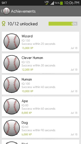 IQ Baseball - Number Puzzle (АйКью Бейсбол)  [МОД Меню] Screenshot 5