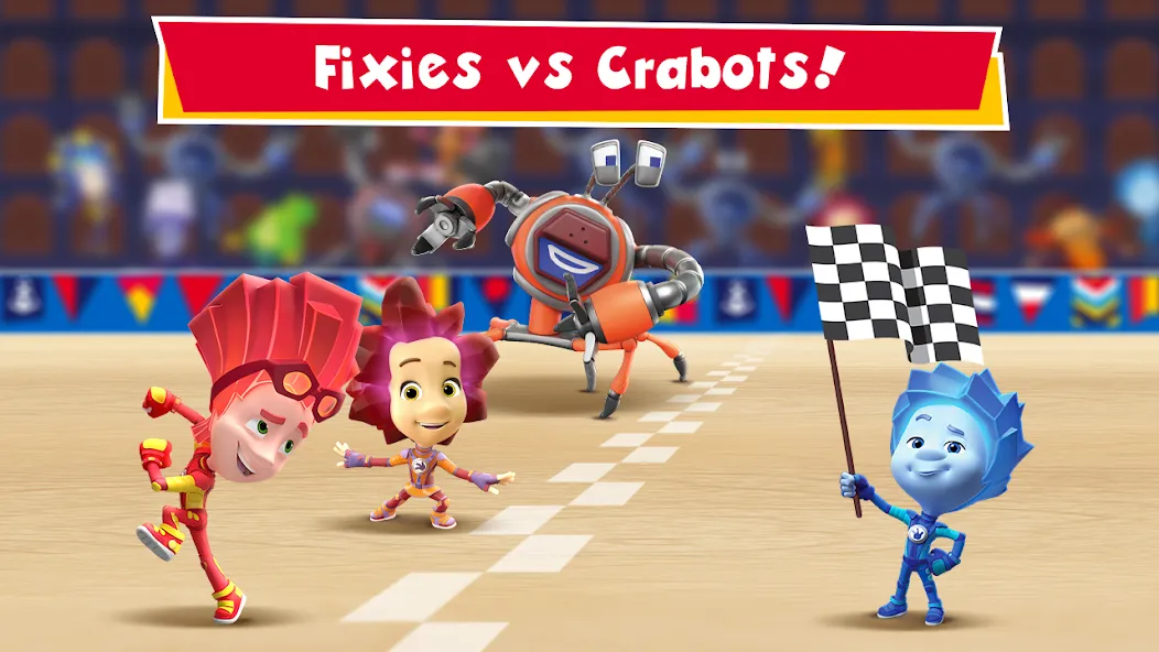 Fixies vs Crabots: Cool Game!  [МОД Все открыто] Screenshot 1