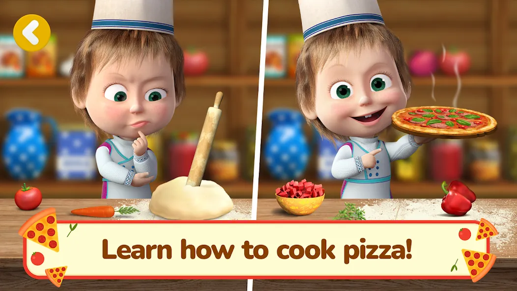 Masha and the Bear Pizza Maker  [МОД Menu] Screenshot 3