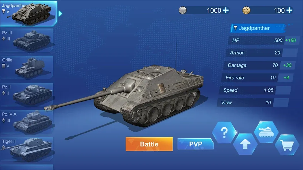 Ace Tank  [МОД Unlimited Money] Screenshot 1