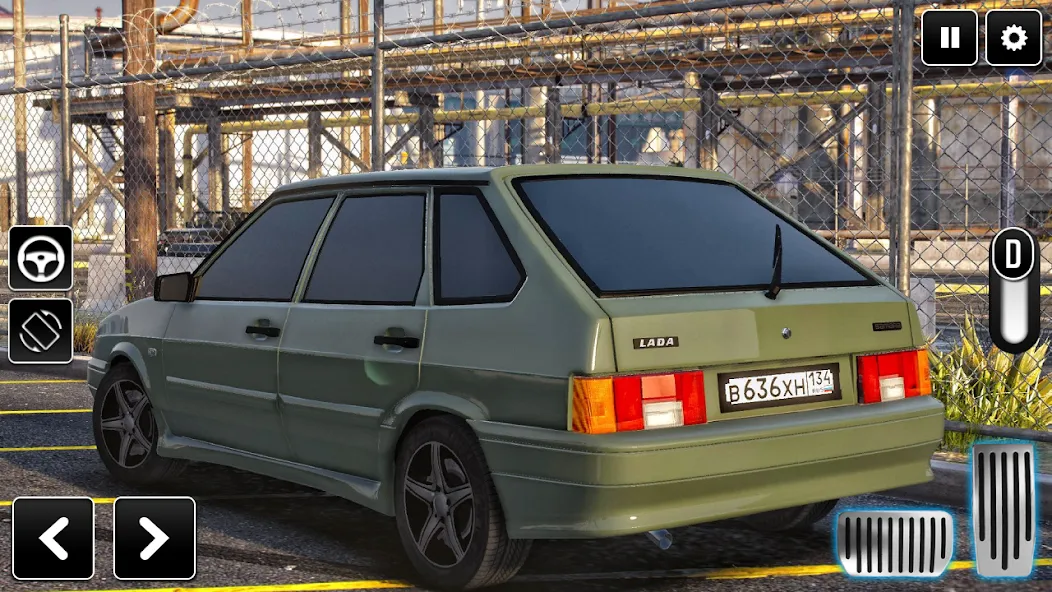 2114 Car Driving: Lada sedan  [МОД Unlocked] Screenshot 3