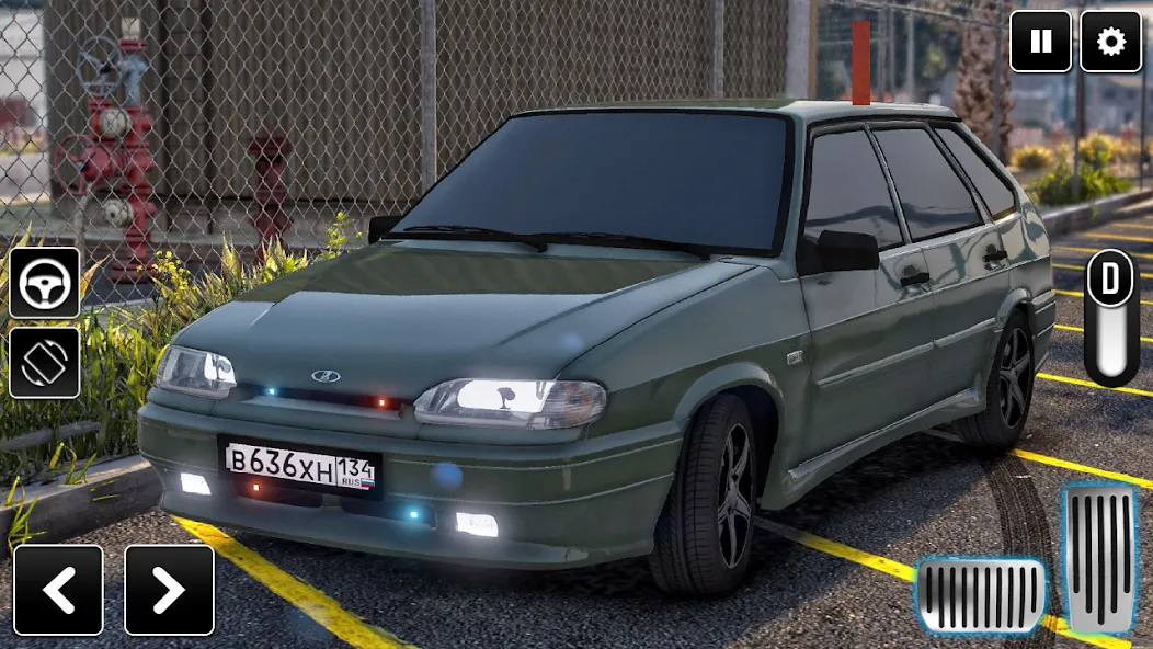 2114 Car Driving: Lada sedan  [МОД Unlocked] Screenshot 5