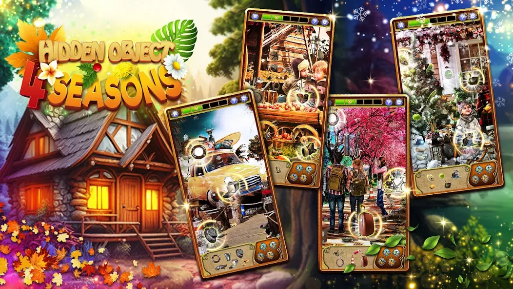 Hidden Object: 4 Seasons (Хидден Объект)  [МОД Menu] Screenshot 1