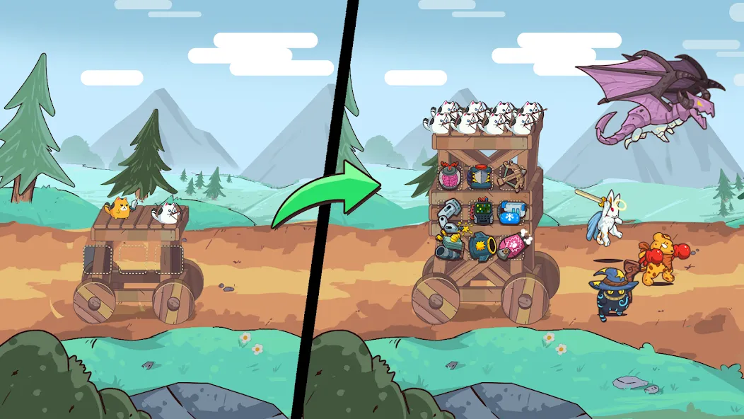 CatnRobot Idle TD: Battle Cat (КэтТауэр Айдл ТД)  [МОД Меню] Screenshot 4