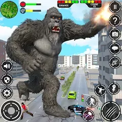 Скачать взлом Giant Gorilla Bigfoot Monster (Энгри Горилла)  [МОД Меню] на Андроид