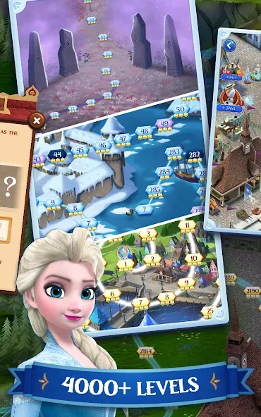 Disney Frozen Free Fall Games  [МОД Бесконечные монеты] Screenshot 3