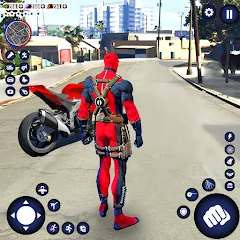 Скачать взлом Miami Rope Hero Spider Game 2 [МОД Все открыто] на Андроид