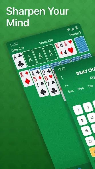 Solitaire - Classic Card Game (Солитер)  [МОД Menu] Screenshot 2