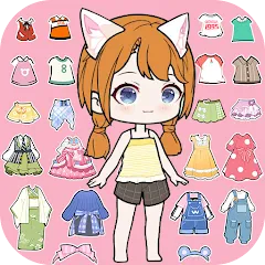 Скачать взлом YOYO Doll Anime Dress Up Game (ЙОЙО)  [МОД Много денег] на Андроид