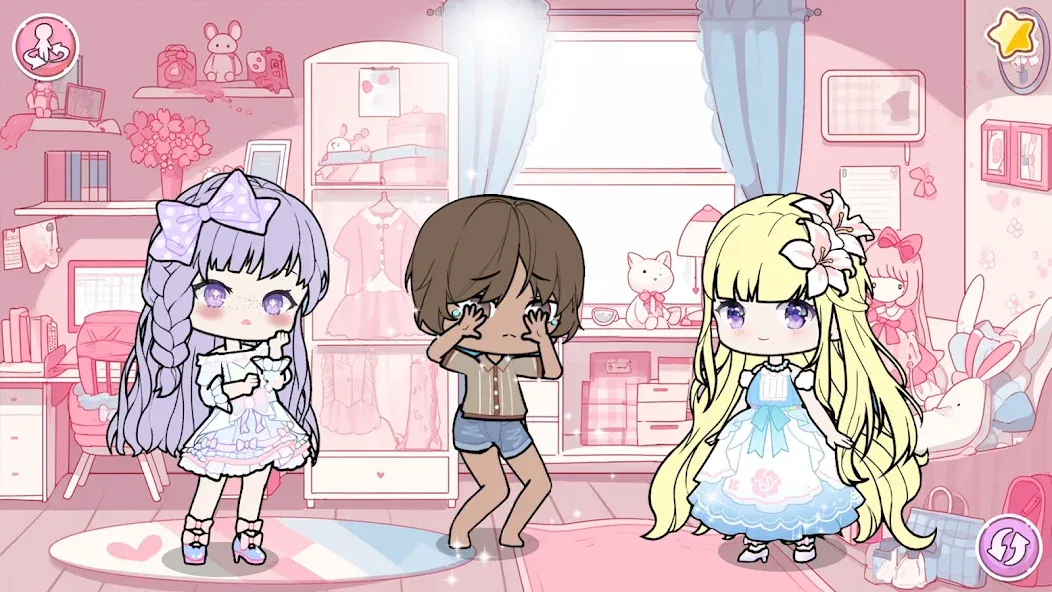 YOYO Doll School life Dress up (ЙОЙО Лайф ворлд)  [МОД Бесконечные монеты] Screenshot 3