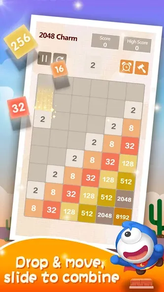 Number Charm: Slide Puzzle (Две тысячи сорок восемь)  [МОД Меню] Screenshot 5