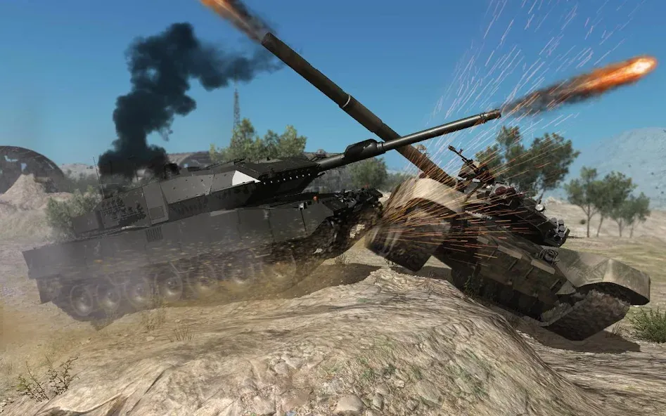 Real Tank Battle : War Machine (Реальное танковое сражение)  [МОД Unlocked] Screenshot 1