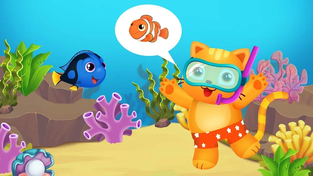 Baby Aquarium - Fish game  [МОД Бесконечные монеты] Screenshot 3