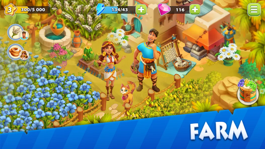 Nile Valley: Farm Adventure (Ниловская долина)  [МОД Все открыто] Screenshot 2