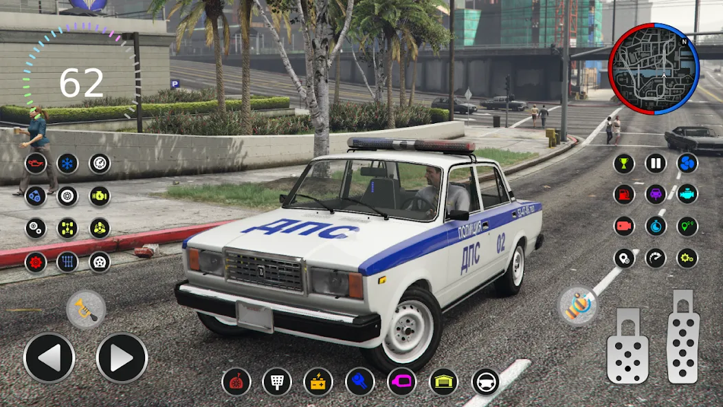 Police Car Riders: VAZ 2107  [МОД Бесконечные деньги] Screenshot 4