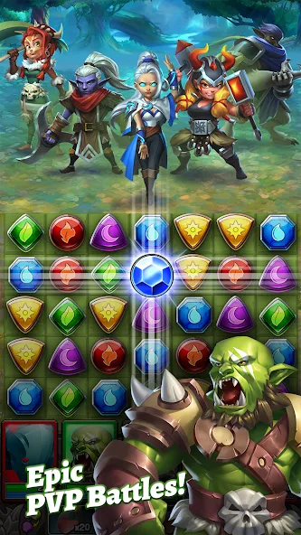 Dragon Strike: Puzzle RPG (Драгон Страйк)  [МОД Menu] Screenshot 3