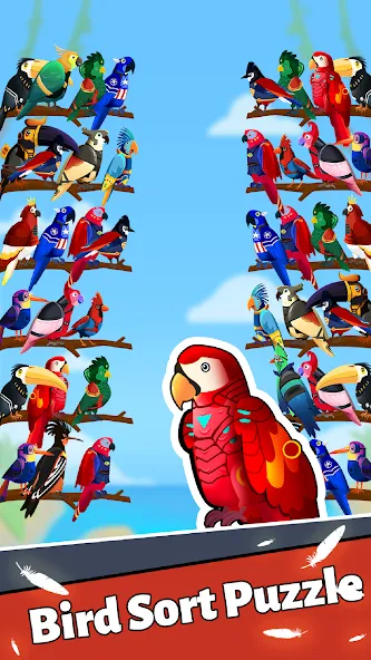 Bird Puzzle - Color Game  [МОД Много денег] Screenshot 3