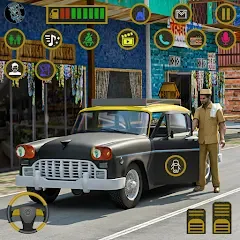 Скачать взлом Indian Taxi Simulator car Game (Индийский такси симулятор автомобиля Игра) [МОД Unlimited Money] на Андроид