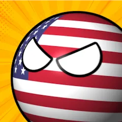 Скачать взлом e-Sim Countryball Be President  [МОД Много монет] на Андроид