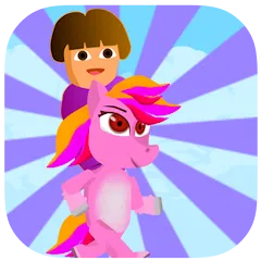 Скачать взлом Dora Riding Pony Escape Jungle (Дора на Пони Едет из Джунглей)  [МОД Mega Pack] на Андроид