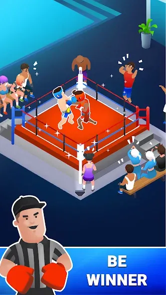 Boxing Gym Tycoon 3D: MMA Club (Боксерская Гимназия Тайкун 3D)  [МОД Бесконечные монеты] Screenshot 2