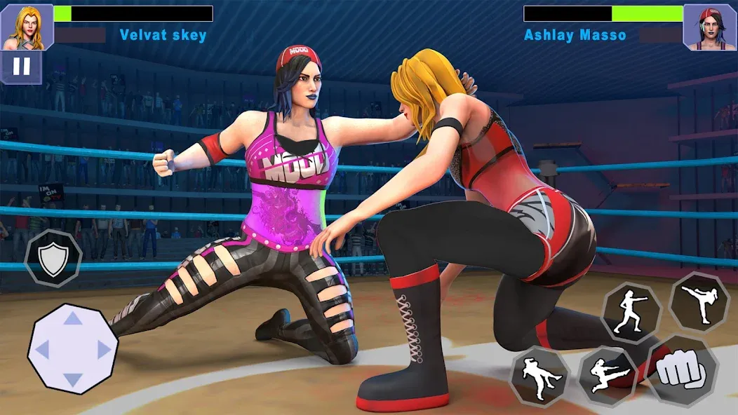 Bad Girls Wrestling Game  [МОД Много монет] Screenshot 4