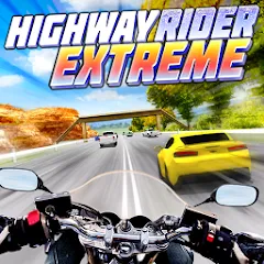 Скачать взлом Highway Rider Extreme - 3D Mot (Хайвей Райдер Экстрим)  [МОД Бесконечные деньги] на Андроид