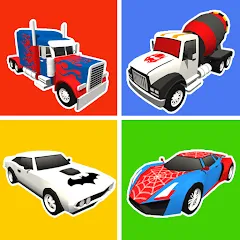 Скачать взлом Superhero Car Merge Battle [МОД Unlimited Money] на Андроид