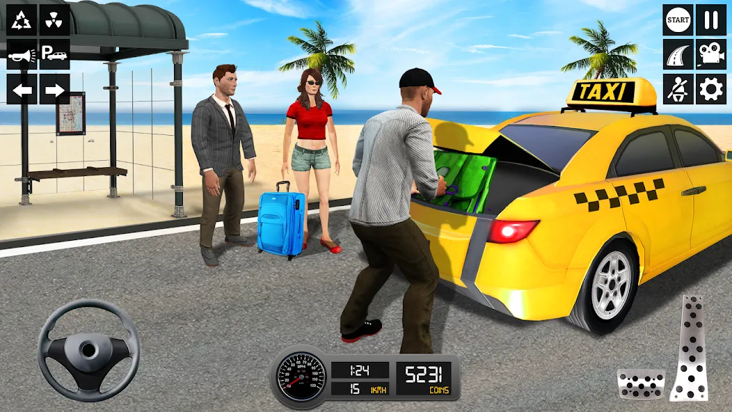 Taxi Simulator 3d Taxi Sim  [МОД Menu] Screenshot 1