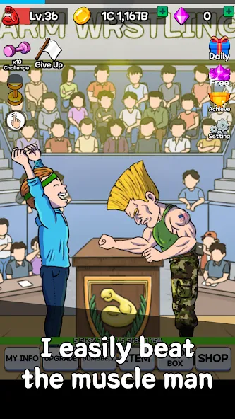 Arm Wrestling Clicker (Армреслинг Кликер)  [МОД Unlimited Money] Screenshot 5