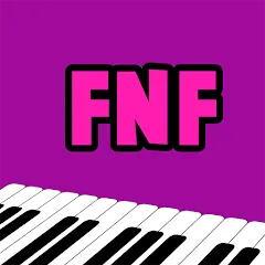 Скачать взлом FNF Piano (ФНФ Пиано) [МОД Много монет] на Андроид