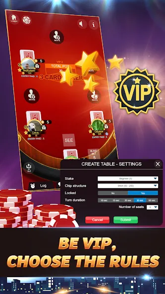 Svara - 3 Card Poker Card Game  [МОД Menu] Screenshot 4