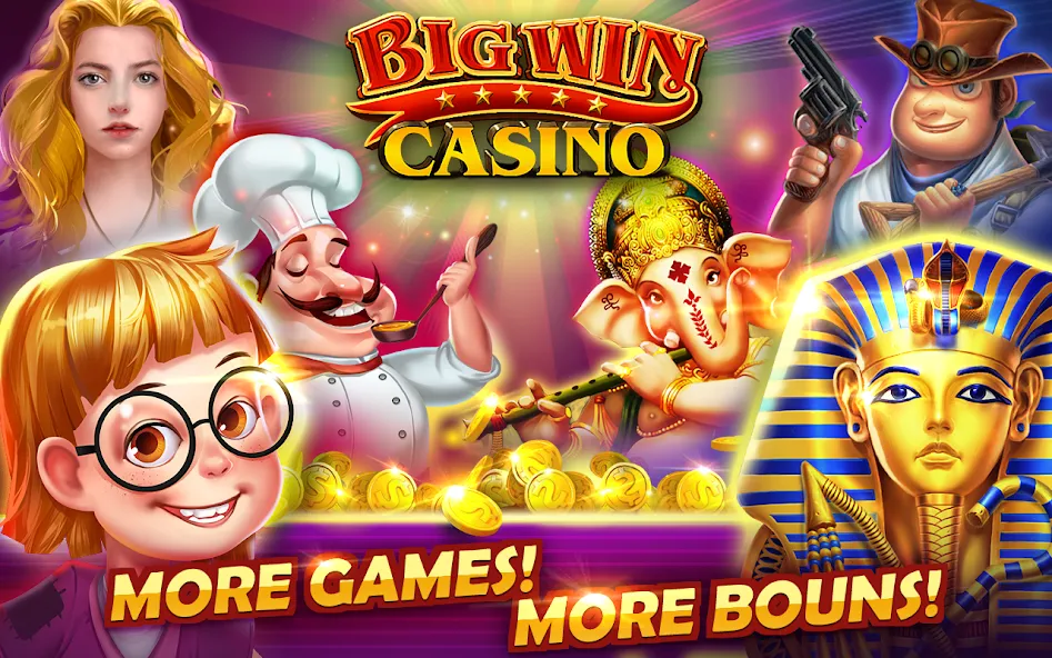 Big Win - Slots Casino™ (Биг Вин)  [МОД Mega Pack] Screenshot 1