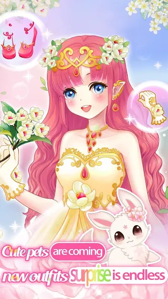 Dream Flower Dressup  [МОД Unlimited Money] Screenshot 1