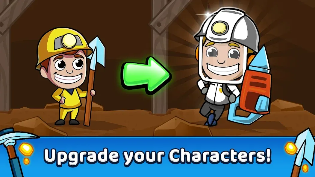 Idle Miner Tycoon: Gold Games  [МОД Бесконечные деньги] Screenshot 2