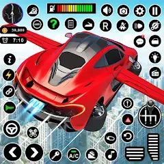 Скачать взлом Flying Car Robot Shooting Game  [МОД Menu] на Андроид