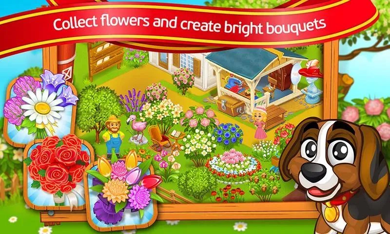 Farm Town: Cartoon Story  [МОД Menu] Screenshot 3