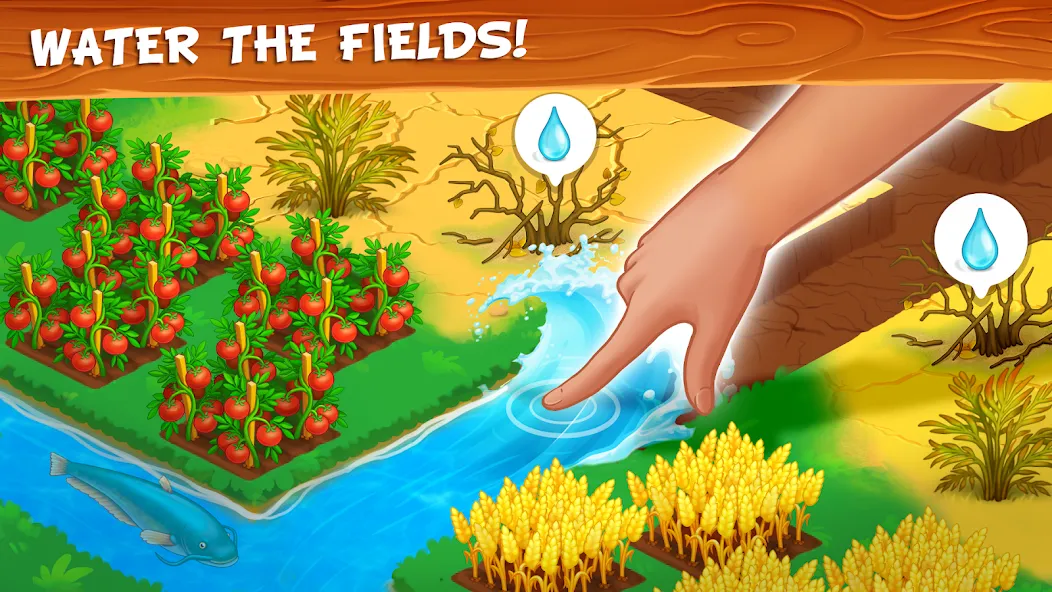 Farm Town - Family Farming Day (Фарм Таун)  [МОД Menu] Screenshot 1