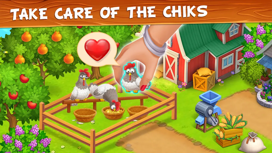 Farm Town - Family Farming Day (Фарм Таун)  [МОД Menu] Screenshot 4