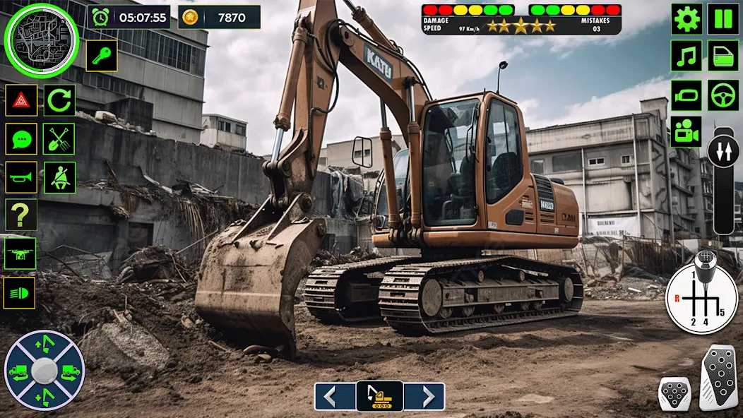 Real Road Construction Games (Реал Роад Конструкшн Геймс)  [МОД Меню] Screenshot 2