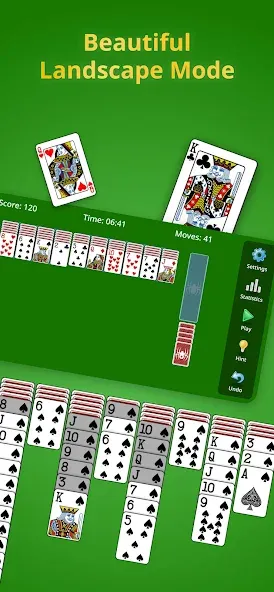 Spider Solitaire Classic  [МОД Много денег] Screenshot 2