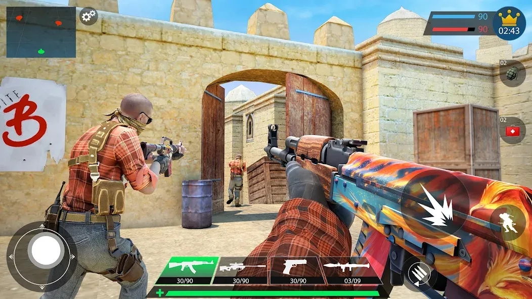 Commando Gun Shooting Games 3D  [МОД Menu] Screenshot 2