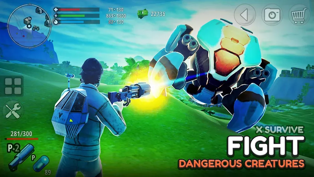 X Survive: Open World Sandbox (Икс Сурвайв)  [МОД Unlocked] Screenshot 2